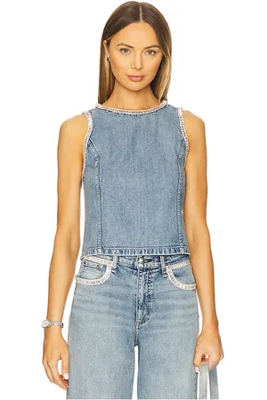 REVOLVE Rag & Bone Rag & bone top sin mangas myla en color azul talla L en - Blue. Talla L (también en S, XL, XS, XXS).