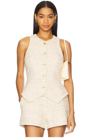 REVOLVE MATTHEW BRUCH Matthew bruch chaleco de tweed en color beige talla 0 en - Beige. Talla 0 (también en 10, 2, 4, 6).