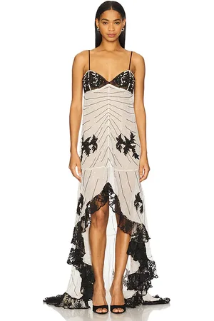 REVOLVE Aniye Records Aniye records vestido largo cora en color black,ivory talla L en - Black,Ivory. Talla L (también en M, S, XS).