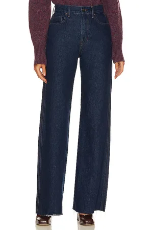 REVOLVE Veronica Beard Veronica beard pierna ancha tiro alto taylor en color denim-dark talla 25 en - Denim-Dark. Talla 25 (también en 31).
