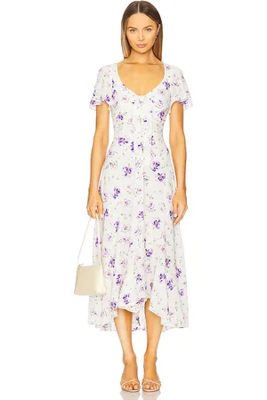 REVOLVE Cinq a Sept Cinq a sept vestido midi dress en color ivory talla 00 en - Ivory. Talla 00 (también en 10, 2, 4).