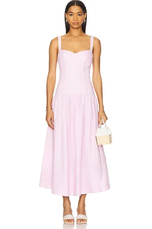 REVOLVE NICHOLAS Nicholas vestido midi makenna en color rosado talla 0 en - Pink. Talla 0 (también en 2, 4, 6, 8).