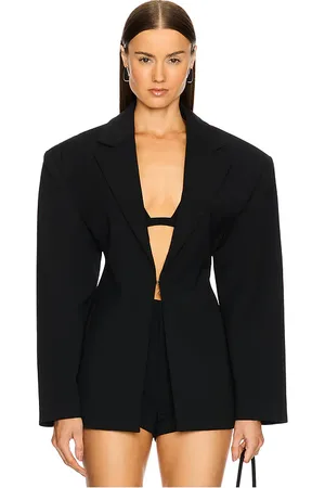REVOLVE Courtney Zheng Courtney zheng scuba blazer en color talla L en - Black. Talla L (también en M, S, XS).