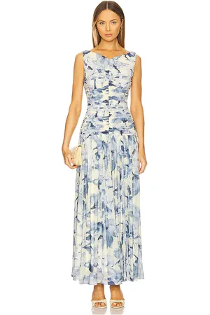 REVOLVE NICHOLAS Nicholas vestido midi melia en color azul talla 2 en - Blue. Talla 2 (también en 8).