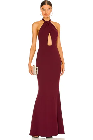 REVOLVE Katie May Katie may vestido largo petra en color vino talla L en - Wine. Talla L (también en S).