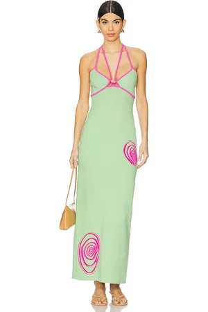 REVOLVE The Wolf Gang The wolf gang vestido midi espiral en color verde talla L en - Green. Talla L (también en M, S, XL, XS).