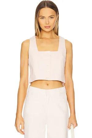 REVOLVE DL1961 Dl1961 lizzie cropped top en color rubor talla L en - Blush. Talla L (también en M, S, XS).