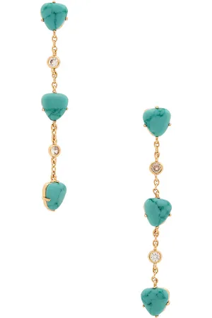 REVOLVE Ettika Ettika pendientes largos mystic en color oro metálico talla all en - Metallic Gold. Talla all.
