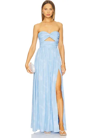 REVOLVE Katie May Katie may vestido largo adele en color azul talla L en - Blue. Talla L (también en M).