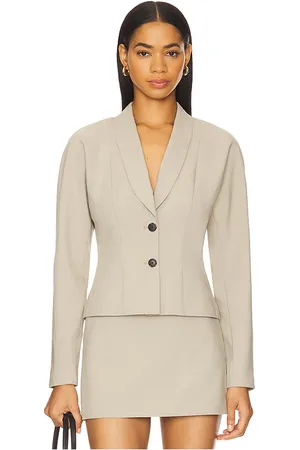REVOLVE EAVES Eaves liah blazer top en khaki en color taupe talla L en - Taupe. Talla L (también en M, S, XL, XS, XXS).