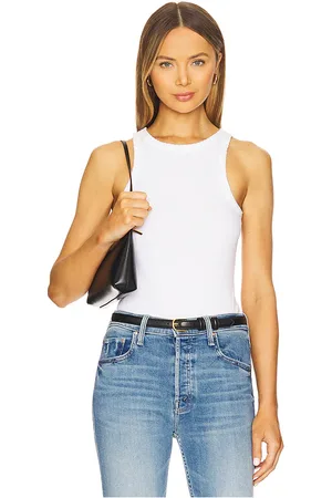 REVOLVE MOTHER Mother camiseta tirantes chin up en color blanco talla L en - White. Talla L (también en M, S, XL, XS).