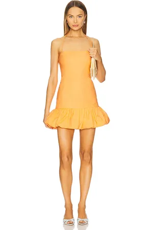 REVOLVE MINKPINK Minkpink mini vestido burbuja charlotte en color talla L en - Orange. Talla L (también en M, S, XL, XS).
