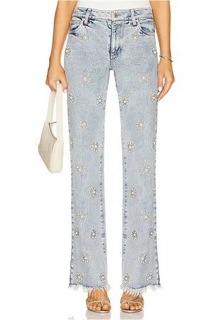 REVOLVE Alice + Olivia Alice + olivia jean acampanado roxie en color azul talla 26 en - Blue. Talla 26 (también en 27, 28, 29).