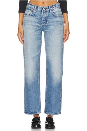 REVOLVE Moussy Vintage Moussy vintage recto(a) cheval en color denim claro talla 24 en - Denim-Light. Talla 24 (también en 31).