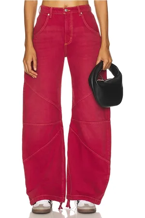 REVOLVE EB Denim Eb denim barril de pierna ancha frederic en color rojo talla 24 en - Red. Talla 24 (también en 25, 26, 27, 28).