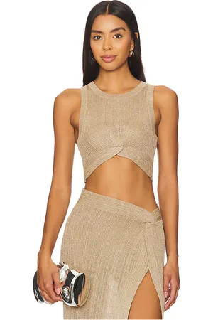 REVOLVE LSPACE Lspace camiseta tirantes heart of gold en color talla L en - Metallic Gold. Talla L (también en XL).