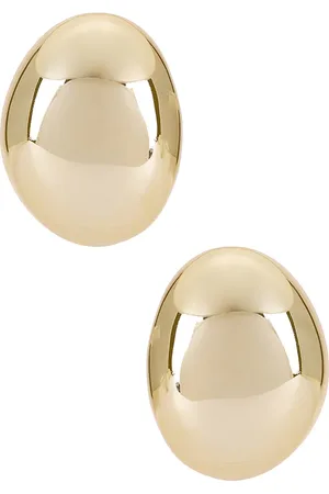 REVOLVE Ettika Ettika pendientes smooth dome en color oro metálico talla all en - Metallic Gold. Talla all.