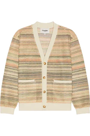 REVOLVE Corridor Corridor cárdigan rainbow mesh en color ivory talla L en - Ivory. Talla L (también en M, S, XL/1X).