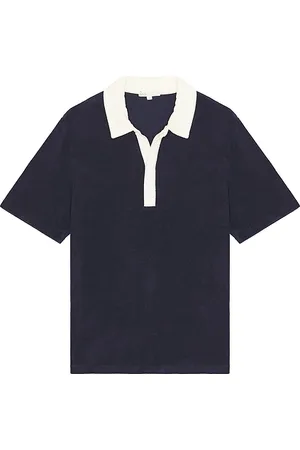 REVOLVE Onia Onia oversized towel terry polo en color azul marino talla L en - Navy. Talla L (también en M, S, XL/1X).