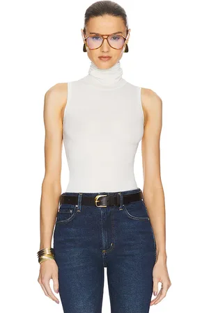 REVOLVE Helsa Helsa camiseta tirantes turtleneck en color talla L en - Cream. Talla L (también en XL).