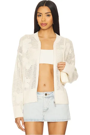 REVOLVE Sanctuary Sanctuary chaqueta de punto abierto con estampado floral en color neutral talla L en - Neutral. Talla L (también en XL, XXL).