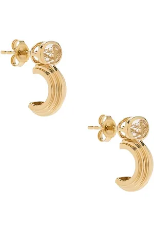 REVOLVE STONE AND STRAND Stone and strand pendientes en color oro metálico talla all en - Metallic Gold. Talla all.