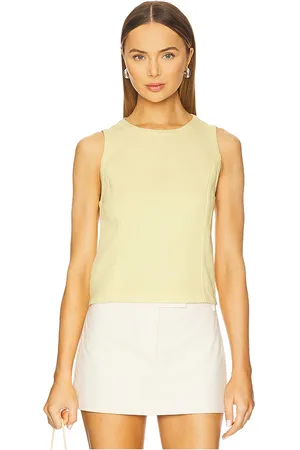 REVOLVE Rag & Bone Rag & bone top sin mangas myla en color amarillo limon talla M en - Lemon. Talla M (también en S, XL, XS, XXS).