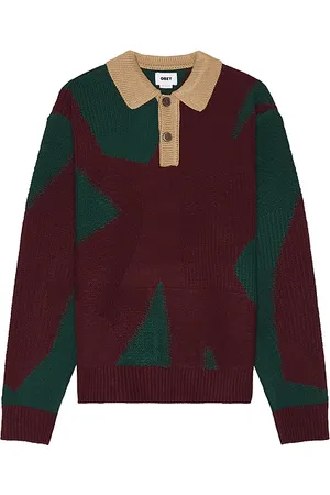 REVOLVE Obey Obey jersey luca en color burgundy talla L en - Burgundy. Talla L (también en M, S).