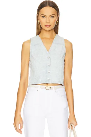 REVOLVE Rag & Bone Rag & bone top chaleco juliana en color bebe azul talla 0 en - Baby Blue. Talla 0 (también en 00, 10, 12, 2).