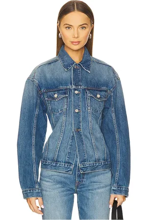 REVOLVE GRLFRND Grlfrnd chaqueta simone en color azul talla L en - Blue. Talla L (también en M, S, XL, XS, XXS).