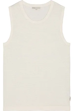 REVOLVE Onia Onia camiseta tirantes linen en color crema talla L en - Cream. Talla L (también en M, S, XL/1X).
