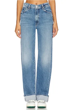 REVOLVE MOTHER Mother pierna ancha dodger skimp cuff en color denim-medium talla 24 en - Denim-Medium. Talla 24 (también en 33).