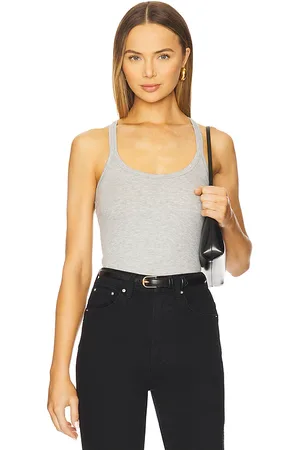 REVOLVE GRLFRND Grlfrnd camiseta tirantes slim racer tank en color gris talla L en - Grey. Talla L (también en M, S, XL, XS, XXS).