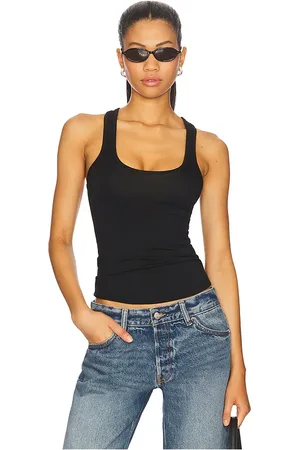 REVOLVE EB Denim Eb denim lucy racerback tank en color talla L en - Black. Talla L (también en M).