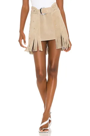 REVOLVE Understated Leather Understated leather falda paris texas en color beige talla L en - Beige. Talla L (también en M, S, XS).