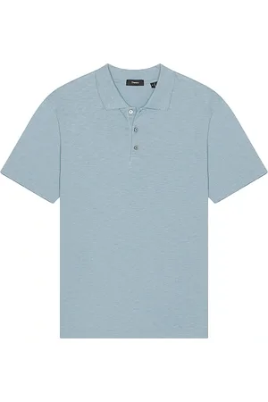 REVOLVE Theory Theory polo de manga corta bron en color bebe azul talla L en - Baby Blue. Talla L (también en M, S, XXL/2X).