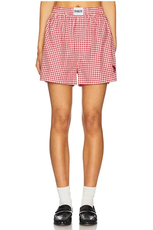 REVOLVE Darlin Darlin camisa gingham en color talla L en - Red. Talla L (también en M, S, XS).