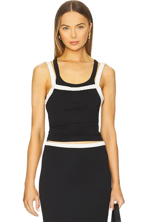 REVOLVE The Line by K The line by k top sin mangas salome en color talla L en - Black. Talla L (también en M, S, XS).