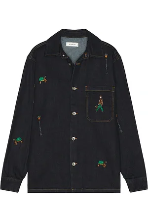 REVOLVE FLANEUR Flaneur camisa en color azul talla L en - Blue. Talla L (también en M, S, XL/1X).