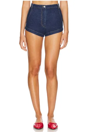 REVOLVE Amanda Uprichard Amanda uprichard kelso short en color denim-dark talla L en - Denim-Dark. Talla L (también en M, S, XL, XS).