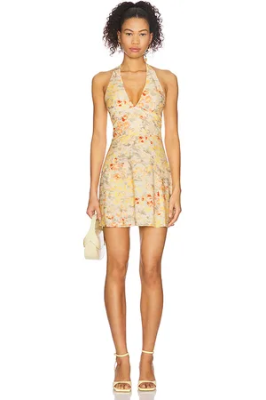 REVOLVE FAITHFULL THE BRAND Faithfull the brand minivestido mira en color amarillo talla L en - Yellow. Talla L (también en M, S, XL, XS