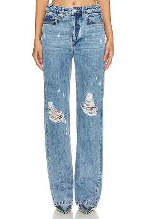 REVOLVE SER.O.YA Ser.o.ya pierna ancha belle en color denim-medium talla 24 en - Denim-Medium. Talla 24 (también en 25).