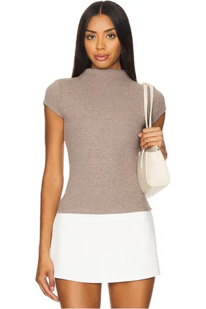 REVOLVE Geel Geel top manga raglán gem en color taupe talla L en - Taupe. Talla L (también en XL).