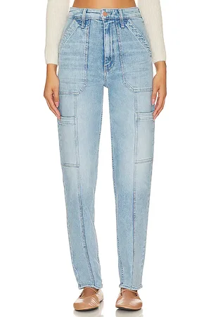 REVOLVE MOTHER Mother pierna recta skimp en color denim claro talla 28 en - Denim-Light. Talla 28 (también en 29).