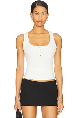 REVOLVE ANINE BING Anine bing top sin mangas alessia en color talla L en - . Talla L (también en M, S, XS).