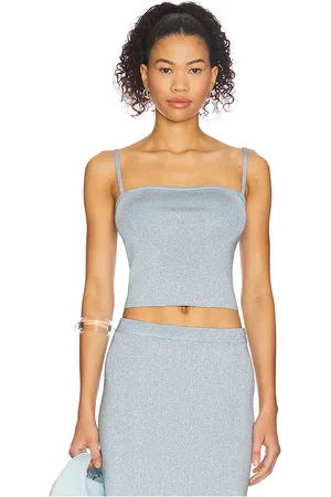 REVOLVE Lovers and Friends Lovers and friends camiseta tirantes carla en color azul talla L en - Blue. Talla L (también en M, S, XL, XS).