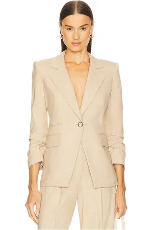 REVOLVE Veronica Beard Veronica beard chaqueta battista dickey en color bronce talla 0 en - Tan. Talla 0 (también en 10, 2, 4, 8).