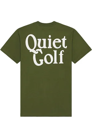 REVOLVE Quiet Golf Quiet golf camiseta heritage stack en color talla L en - Olive. Talla L (también en M, S, XL/1X, XXL/2X).