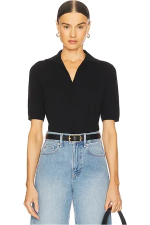REVOLVE Vince Vince polo de manga corta en color talla L en - Black. Talla L (también en M, S, XL, XS).