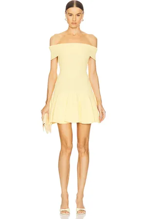 REVOLVE Retrofete Retrofete vestido punto erica en color amarillo talla L en - Yellow. Talla L (también en M, S, XL, XS, XXL).
